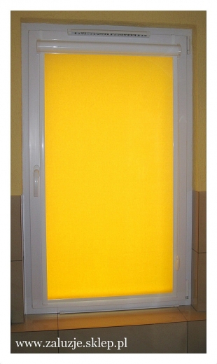 Rolety żółte okienne